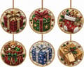 Juleperle 6-pakning DIY diamantsett for voksne – julepynt, stil 9 Style 9