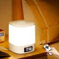 Bærbar Ur Natlampe - Genopladelig Sengebordslæselampe With remote control
