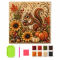 Diamond Painting Frame Squirrel Autumn - Beads Rhinestones Beginner Style 2