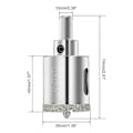 Miniatyrbillede 2 af 5: 35 mm diamant hulbor med centerstyrebor til skæring af glas, fliser, keramik, marmor