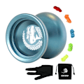 Miniatyrbilde 1 av 5: N12 Yoyo Uten Respons Profesjonell Yoyo Aluminiumslegering Lang Spinntid Yoyo med Yoyo-strenger, B