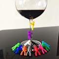 Miniatyrbillede 3 af 4: Bn-vinglas Markering 12 Glas Markeringer Vinglas Markering Kreativ Markering Glas Vinglas Markering Farverige Genanvendelige Vinglas Glas Markering Brugt Til At Identificere Udekorerede