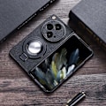 Miniatyrbild 1 av 5: Skal för OnePlus Open med magnetisk ringhållare, Slimmad Tunn Premium Äkta Läder Fullt Skyddande Skal