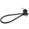 Pikkukuva 1 / 5: USB B-tyyppi Mini 5-napainen uros oikea/vasen kulma 90 astetta USB 2.0 uros kaapeli 30cm