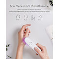 Miniatyrbilde 4 av 4: Beste LED-lampe Mini 311nm Håndholdt Fototerapi Lampe Bærbar Smal UV Fototerapi Lampe Med Timer Sikkerhetsbriller - m.3255