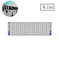 Miniatyrbillede 2 af 3: Bærbar Foldbar Tennisnet: Ideel Til Børn Og Voksne - Kort Tennisnet, 6,1m Længde (1 Styk, Sort)