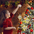 Miniatyrbillede 2 af 5: 10,6 tommer Bethlehem Julelys Plast Lysende LED Silhuet Store Hængende Stjerner, hww