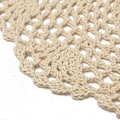 Pikkukuva 4 / 5: 12 kpl Vintage-tyylinen puuvillamatto pyöreä käsin virkattu pitsi Doilies Kukkakahvitkupit Sarja Kotitalous Pöytä Deko
