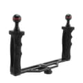 Doble Håndtak Aluminium Legering Brett Stabilisator for Undervannskamera