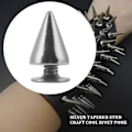 Miniatyrbild 2 av 4: 100 st/set 9,5 mm Silver Cone Spikes Screwback Studs Diy Craft Cool Rivets Punk