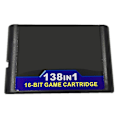 Miniatyrbilde 1 av 5: 138 i 1 Hot Game Collection for Megadrive 16-bit spillkassett for PAL og NTSC spillkonsoller Ver