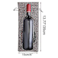 Miniatyrbillede 4 af 5: 1 til 10 Burlap Vinposer Blind Vinsmagning, Vinposer Bryllup Bordnumre, Vinsmagning Tasker, Fest