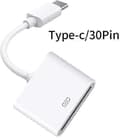 Pikkukuva 2 / 5: Latauskaapeli Apple 30-nastaisesta USB 3.1 Type-C -sovittimeen