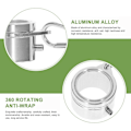 Miniatyrbild 2 av 3: 1 Set Flaggstångsringar i Aluminiumlegering Flaggstångsklipp Monteringssatser för att Hålla Flaggan