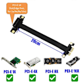 Pikkukuva 4 / 5: PCIE PCI -nousukortti PCI-E Express -nousukortti PCIE X1 -jatkokaapeli emolevyn jatkoadapterimuunninkaapeli 20cm