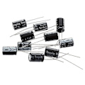 Pikkukuva 1 / 5: 10 kpl 4,7uF 400V 105C radiaaliset elektrolyyttikondensaattorit 8x12mm