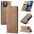 Miniatyrbillede 1 af 4: Til iPhone 14 CaseMe-013 Multifunktionelt Retro Frostet Læder Telefon Cover