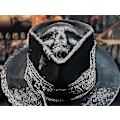 Miniatyrbilde 2 av 5: Cowboyhatt for menn i punkstil - Western cowboyhatt med dødningehode