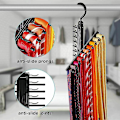 Miniatyrbillede 2 af 5: 20 Kroge Slips Hanger Stativ Organizer Roterende Bælteholder Skabskrog Halsklæde Opbevaring
