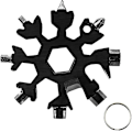 Miniatyrbillede 1 af 5: Schneefloe Multitool 18-i-1 Bærbar Multifunktionsværktøj i Rustfrit Stål til Udendørs EDC Eventyr Multitool Rustfrit Stål Multifunktionsværktøj (Sort)