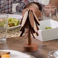 Miniatyrbillede 3 af 5: Træ Trivet | Træ Trivet Formet Som Et Træ | Trivet Til Varme Retter | Trivet Til Varme Retter Med Stativ | Træ Grydeholder Trivet