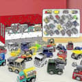 Julekalender, julekalender til børn med 24 dages nedtælling Træk tilbage Biler Legetøj Julekalender Blind Box Gave til Ki