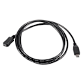 Miniatyrbillede 5 af 5: 1,5m Mini USB B 5-polet Han til Hun Forlængerkabel Adapter Sort