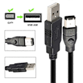 Miniatyrbild 5 av 5: Typ A JUNSUNMAY 1,8m Firewire IEEE 1394 6-pin hane till USB 2.0 hane adapterkabel