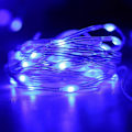 Miniatyrbillede 1 af 5: Julepynt LED Lysstreng, Batteridrevet Lysstreng Til Indendørs Og Udendørs Dekorationer Bryllupper, Hjemmefester, Jul. (blå)