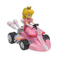 Miniatyrbillede 3 af 5: 4\" Prinsesse Peach Kart Træk-Tilbage Biler Figur Model Legetøj Super Anime PVC Actionfigurer