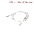 Miniatyrbild 1 av 5: 1 x Firewire IEEE 1394 6-polig hane till USB 2.0 hane adapterkabel Shytmv