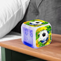 Miniatyrbild 3 av 4: Kreativ väckarklocka, fotbolls-LED, multifunktionell, färgglad, färgförändrande, lysande väckarklocka, tyst väckarklocka för studenter, mycket lämplig som en Chi