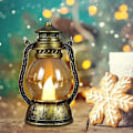 Miniatyrbilde 1 av 5: Julekerosene Håndholdte Lamper, Jule-LED Nattelysbilder, Kerosinlampe Campinglys