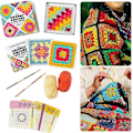 Miniatyrbillede 2 af 5: The Granny Square Card Deck - 50 Mix And Match Hækle Designs Til Strikning Og Hækle Diy Kit Til Voksne Begyndere