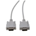 Miniatyrbild 4 av 5: VGA DB15 hane till RS232 DB9 stift hane adapterkabel / videografisk förlängningskabel (vit, 1,5 m)