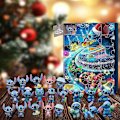 Pikkukuva 4 / 5: Joulukuun 2024 Stitch-hahmojen adventtikalenteri, joulukuun 24 päivän laskurikalenterit, 24 söpöä piirrettyä Stitch-hahmoa sokkokotelolahjoina -NMAOV