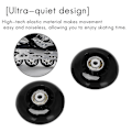 Miniatyrbilde 3 av 5: 8 Pakk Inline Skatehjul, Innendørs/utendørs Rulleskøytehjul, Utbyttbare Hjul Med Lager 64mm