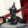Miniatyrbillede 5 af 5: Heksehat Occult Kat Figur, Sort, 10.5*6.2*4.5cm