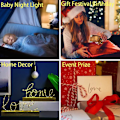 Miniatyrbilde 4 av 5: Fiske 3D LED Lys Stereo Akryl Nattelampe Fisk Spiser Agnet Stemningsbelysning 7 Farger