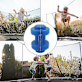 Miniatyrbild 2 av 5: 8 st Trampolin Inhägnad Polskydd PE Skyddande Överdrag För Nät