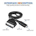 Pikkukuva 3 / 5: Scart–HDMI-kaapeli - Scart–HDMI-sovitin - All In One Scart–HDMI-ääni- ja videomuunnin 1080p/720p