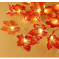 Miniatyrbillede 5 af 5: 2 Pak Maple Leaf Lysstreng 3m 20 LED'er Efterårs Dekoration Lysstreng til Thanksgiving Jul Festival Fest