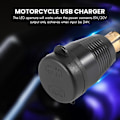 Pikkukuva 4 / 5: Vedenpitävä moottoripyörän DIN-pistokelaturi QC3.0 USB- ja Type C 30W Power Delivery -sovittimella Soc