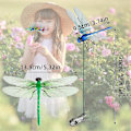Miniatyrbillede 2 af 5: 12 stk. Kunstige Dragonfly Stangs Klips til Udendørs 3D Dragonfly Dekoration Havearbejde, 3D Dragonfly Garde