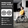 Miniatyrbild 2 av 4: Walker Tillbehör Heavy Duty Gjutna Hjul Walker Rollator Ersättningshjul Rollator Hjul Hjulbyte Walker Newway