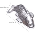 Miniatyrbillede 2 af 4: Aluminium Legering Fisk Kagebageforme Karpe Formet Kageform Tin Fødselsdag til Kagedekoration Sølv