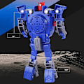 Miniatyrbild 4 av 5: Kreativ robottransformer barnklocka, stor digital klocka för pojkar 2-14 år, blå