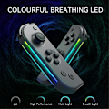 Miniatyrbild 2 av 5: Ny Gamepad för JOYCON Joystick En-knapps Väckning Bluetooth NS Rörelsesensor Vibration Belysning