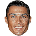 Miniatyrbillede 1 af 4: Cristiano Ronaldo (Smil) Berømthedsmaske, Flad Kort Ansigt