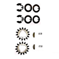 Miniatyrbilde 2 av 5: Hjulgirsett for Toro 105-3040 105-6840 Recycler bakhjul, drivtannhjul, reservedeler for gressklipper